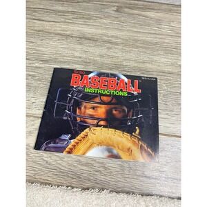 Tecmo Baseball Nintendo NES Instruction Manual NES-TL-USA 1988 Vintage Booklet